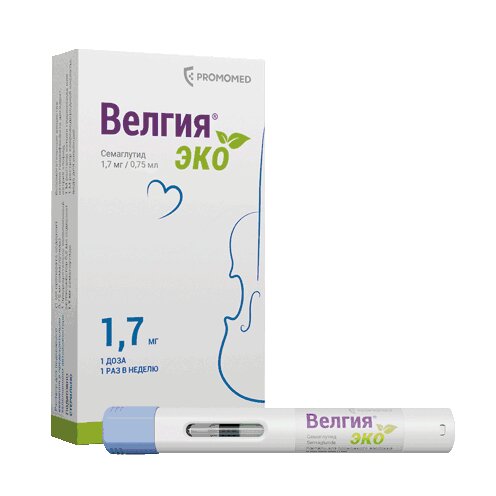 Велгия Эко раствор для подкожного введения 1,7 мг 0,75 мл шприц в автоинжекторе 4 шт.