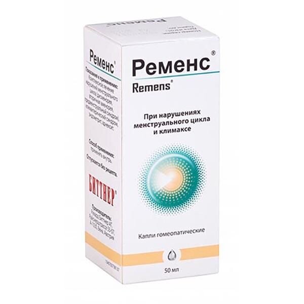 Ременс капли гомеопатические 50 мл