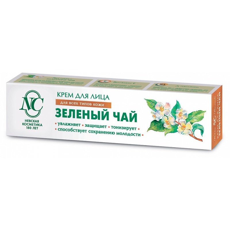 Крем для лица Невская Косметика зеленый чай 40 мл