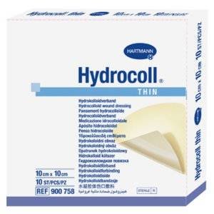 Повязка Hartmann Hydrocoll Thin гидроколлоидная 10х10 см 10 шт.