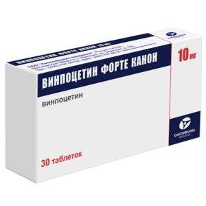 Винпоцетин Форте Канон таблетки 10 мг 30 шт.