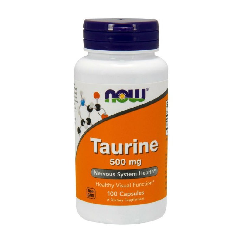 Таурин Now Foods 500 мг капсулы 100 шт.