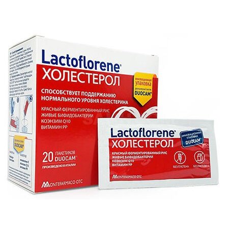 Лактофлорене порошок холестерол 1,8 г + 1,8 г саше 20 шт.