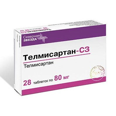 Телмисартан-СЗ таблетки 80 мг 28 шт.