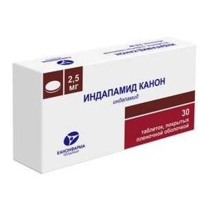 Индапамид Канон таблетки 2,5 мг 30 шт.