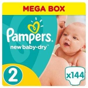 Подгузники Pampers New Baby Dry размер 2 3-6 кг 144 шт.