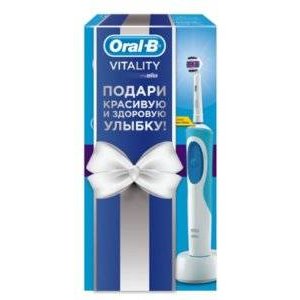 Подарочный набор Oral-B электрическая зубная щетка Vitality 3D White 1 шт.