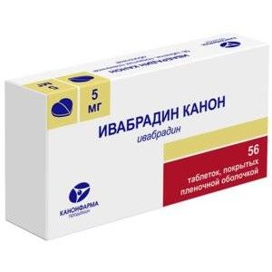 Ивабрадин Канон таблетки 5 мг 56 шт.