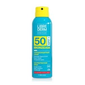 Солнцезащитный спрей Librederm Bronzeada SPF 50 с омега 3-6-9 200 мл