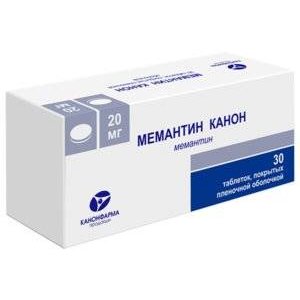 Мемантин Канон таблетки 20 мг 30 шт.