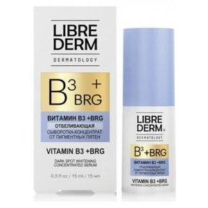 Отбеливающая сыворотка-концентрат Librederm Dermatology BRG+Витамин B3 от пигментных пятен 15 мл