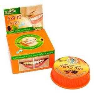 Зубная паста 5 Star Cosmetic отбеливающая травяная с экстрактом папайи 25 г