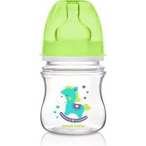 Бутылочка Canpol Babies EasyStart антиколиковая пластиковая с широким горлышком зеленая 3 мес+ 120 мл