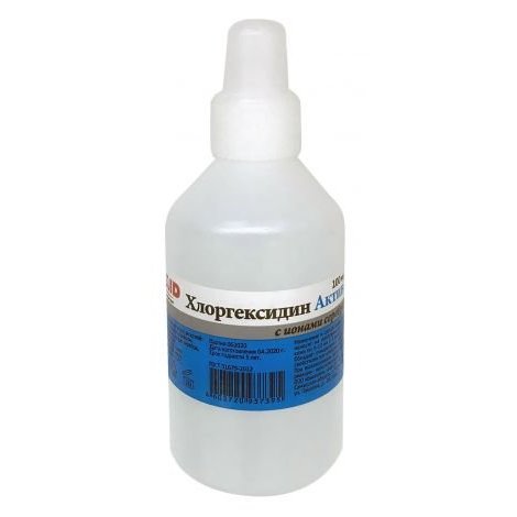 Хлоргексидин Актив средство антисептическое с ионами серебра 100 мл флакон 1 шт.