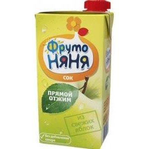 Сок ФрутоНяня свежие яблоки прямого отжима с 3 лет 500 мл