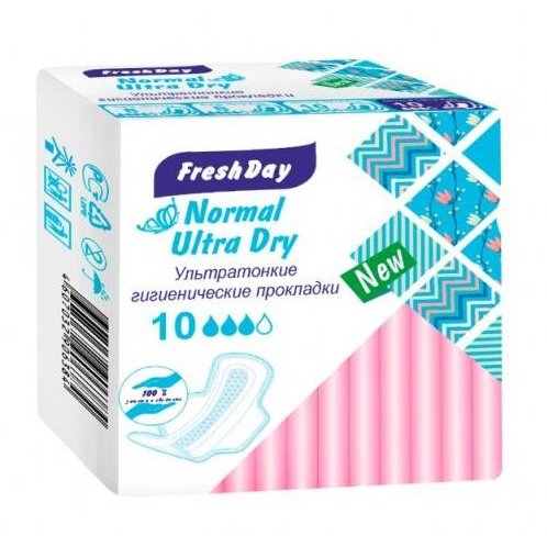 Прокладки FreshDay Ultra Normal Dry 10 шт. ультратонкие