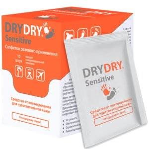 Салфетки одноразовые DryDry от обильного потоотделения 10 шт.