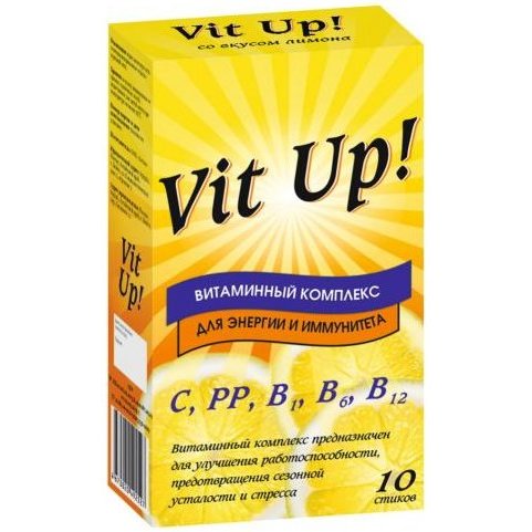 Витаминный комплекс для энергии и иммунитета Vitup стики 10 шт.