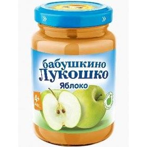Пюре Бабушкино Лукошко яблоко с 4 мес., 200 г