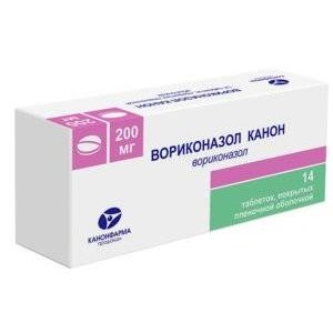 Вориконазол Канон таблетки 200 мг 14 шт.