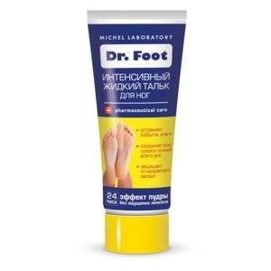 Жидкий тальк для ног Dr.Foot Michel Laboratory от потливости и запаха 75 мл