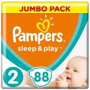 Подгузники Pampers Sleep&Play размер 2 3-6 кг 88 шт.