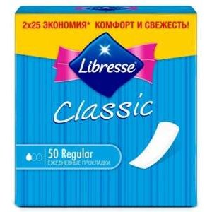 Прокладки ежедневные Libresse Classic Regular Soft 50 шт.