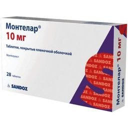 Монтелар таблетки, покрытые пленочной оболочкой 10 мг 28 шт.