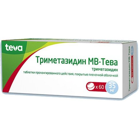 Триметазидин МВ-Тева таблетки 35 мг 60 шт.