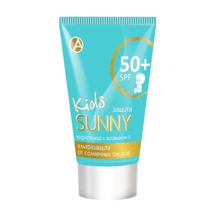 Крем солнцезащитный детский Sunny Kids SPF 50+ водостойкий с витамином Е 100 мл