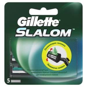 Сменные кассеты Gillette Slalom 5 шт