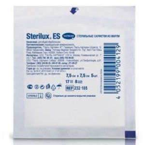 Марлевые салфетки Hartmann Sterilux ES 7,5х7,5 см 5 шт.