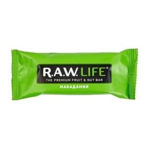 Батончик R.A.W. Life орехово-фруктовый макадамия 47 г