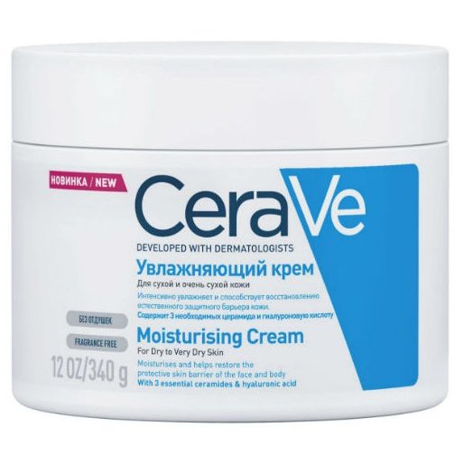 Крем увлажняющий CeraVe для сухой и очень сухой кожи лица и тела 340 г