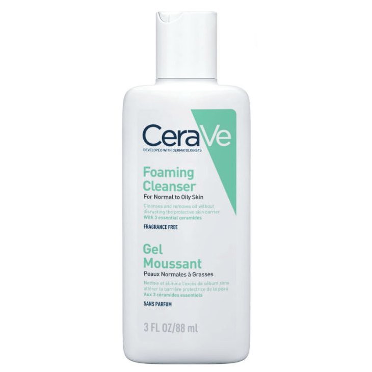 Гель очищающий CeraVe для нормальной и жирной кожи лица и тела 88 мл