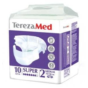 Подгузники для взрослых TerezaMed Super размер medium 10 шт.