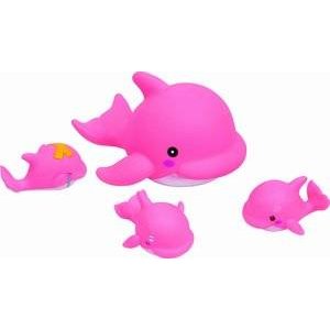 Игрушка для ванны Курносики Семейка дельфинов 1 шт.