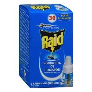 Жидкость от комаров Raid на 30 ночей для фумигатора