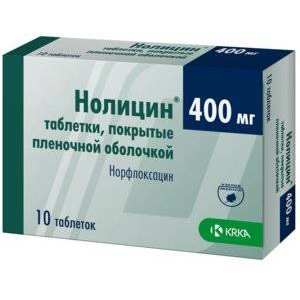 Нолицин таблетки 400 мг 10 шт.