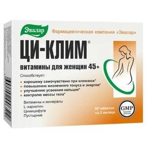 Эвалар Ци-Клим Витамины для женщин 45+ таблетки 60 шт.