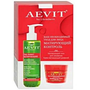 Набор Aevit by Librederm Матирующий уход (гель для умывания 200 мл + крем дневной 50 мл)