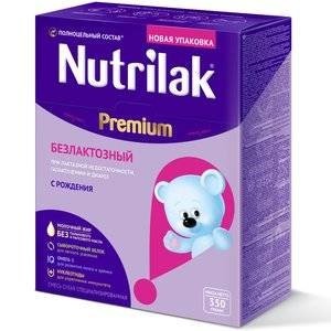 Nutrilak Premium Безлактозный сухая смесь с 0 мес., 350 г