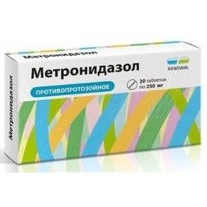 Метронидазол Реневал таблетки 250 мг 20 шт.