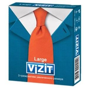 Презервативы Vizit Large Увеличенного размера 3 шт.