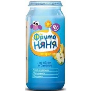 Пюре ФрутоНяня яблоко-банан с 6 мес. 250 г