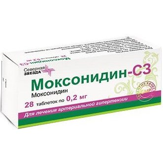 Моксонидин-СЗ таблетки 0,2 мг 28 шт.