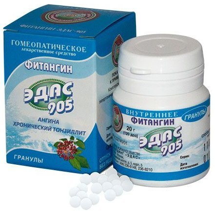 Эдас-905 Фитангин гранулы гомеопатические 20 г