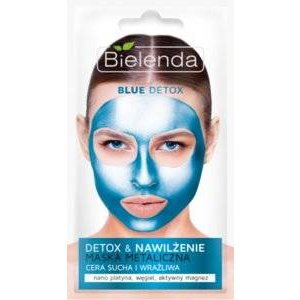 Маска для лица очищающая Bielenda Blue Detox для сухой и чувствительной кожи 8 г