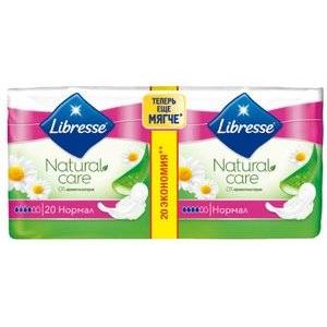 Прокладки Либресс (Libresse) Natural Care Ultra Normal гигиенические 20 шт.