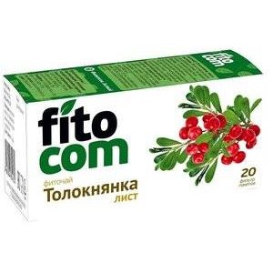 Толокнянки листья Fitocom фильтр-пакеты 1,5 г 20 шт.